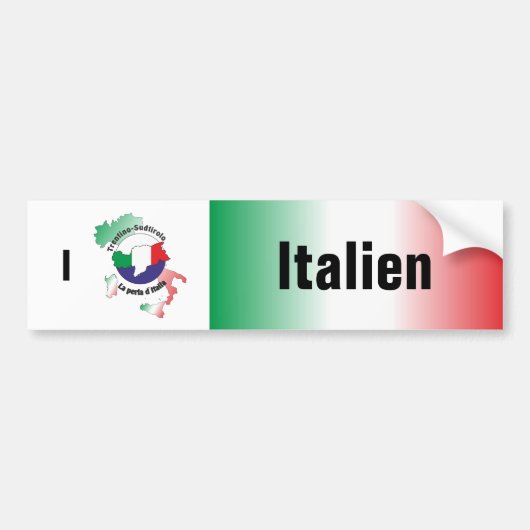 Italien - Italia Autoaufkleber Bumpersticker (Voorkant)