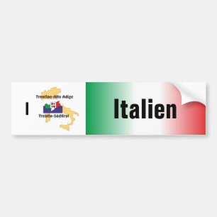 Italien - Italia Autoaufkleber Bumpersticker