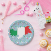 Italien - Italia Teller Papieren Bordje (Feest)