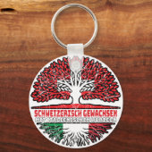 Italien Italienisch Schweizer Schweiz Baum Wurzel Sleutelhanger (Voorkant)