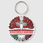 Italien Italienisch Schweizer Schweiz Baum Wurzel Sleutelhanger (Achterkant)