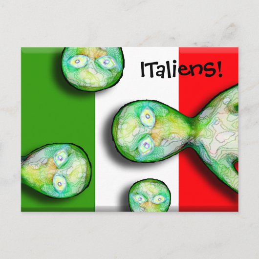 ITalien's zijn uit deze wereld! Briefkaart (Voorkant)