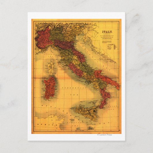 ItaliëPanoramische kaartItalië Briefkaart (Voorkant)