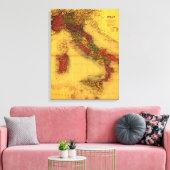 ItaliëPanoramische kaartItalië Canvas Afdruk (Insitu (Woonkamer))