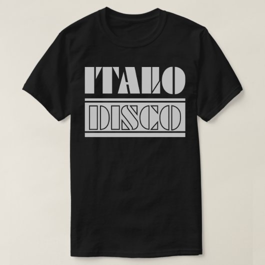 ITALO DISCO 90s Muziek T-shirt (Design voorkant)