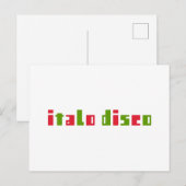 ITALO DISCO BRIEFKAART (Voorkant / Achterkant)