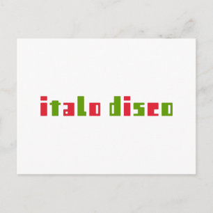 ITALO DISCO BRIEFKAART