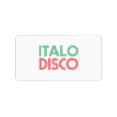 ITALO DISCO ETIKET (Voorkant)