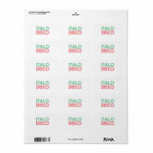 ITALO DISCO ETIKET (Full Sheet)