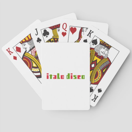 ITALO DISCO POKERKAARTEN (Achterkant)