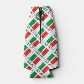 Italy and Italian Flag Tiled with Your Name Flesjeskoeler (Achterkant)