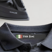 Italy Art Deco Flag | Custom Iron-On Name Label