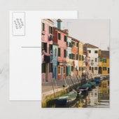 Italy, Burano. Colorfuses houses of line a Briefkaart (Voorkant / Achterkant)