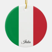 Italy Christmas Ornament, Italian Flag Keramisch Ornament (Voorkant)