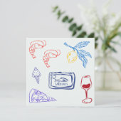 Italy Coastal Food Kaart (Staand voorkant)