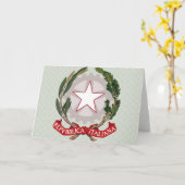 Italy Coat of Arms detail Kaart (Gele Bloem)