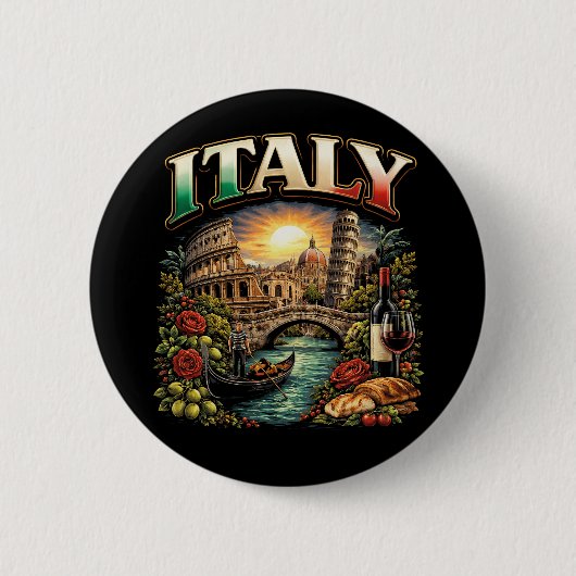 Italy Eternal Ronde Button 5,7 Cm (Voorkant)
