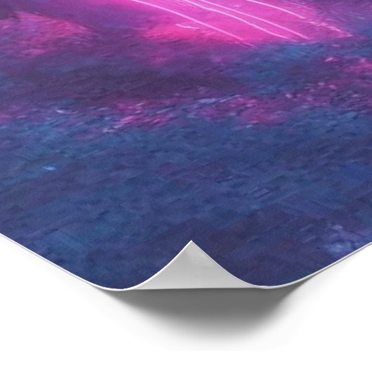 Italy Ethereal Dreamy Vaporwave Retrowave 35"x35" Poster (Hoek)