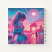 Italy | Ethereal Vaporwave Retrowave, Custom Name Notitieboek (Achterkant)