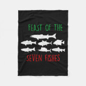 Italy Feast Of The Seven Fishes Italian Christmas  Fleece Deken (Voorkant)
