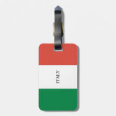 ITALY FLAG COLOURS BAGAGELABEL (Achterkant verticaal)