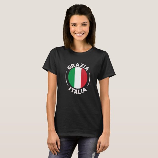 Italy Flag Designs for all proud Italians   T-shirt (Voorkant volledig)