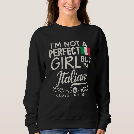Italy Flag Girl   Italian Pride Souvenir   Women Trui (Voorkant)