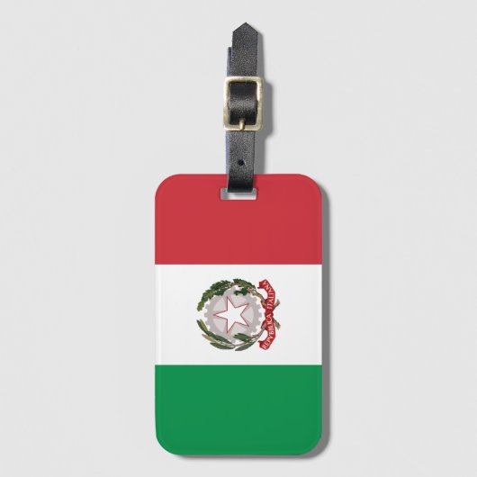 Italy flag phone case bagagelabel (Voorkant (verticaal))