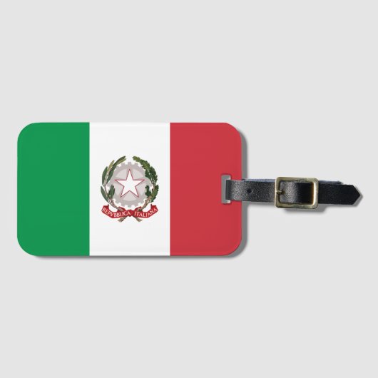 Italy flag phone case bagagelabel (Voorkant (horizontaal))
