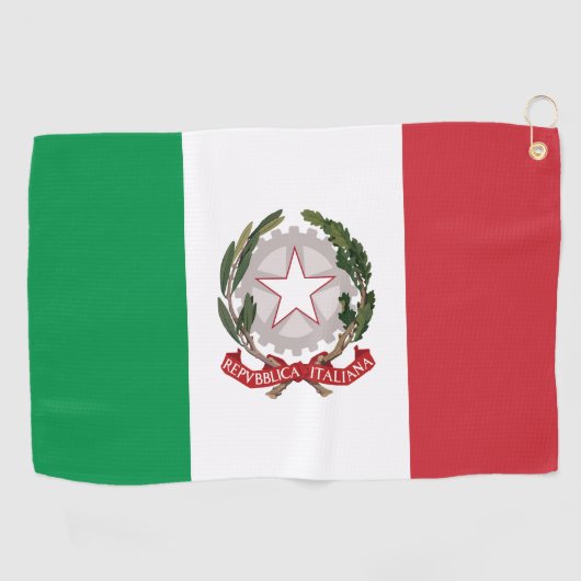 Italy flag phone case golfhanddoek (Horizontaal)