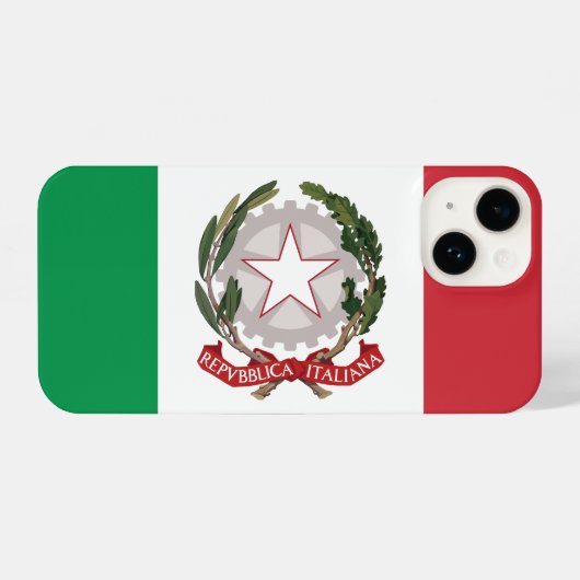 Italy flag phone case iPhone hoesje (Achterkant horizontaal)