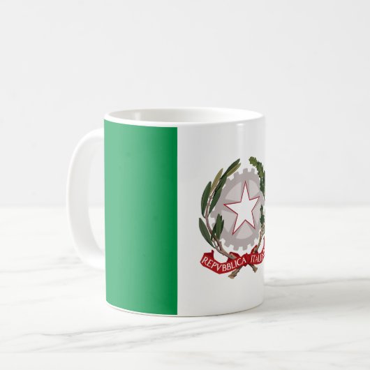 Italy flag phone case koffiemok (Voorkant links)