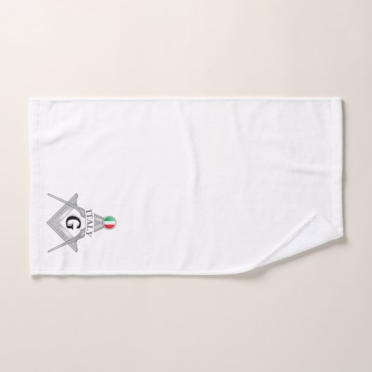 Italy freemasonry sign bad handdoek (Handdoek)