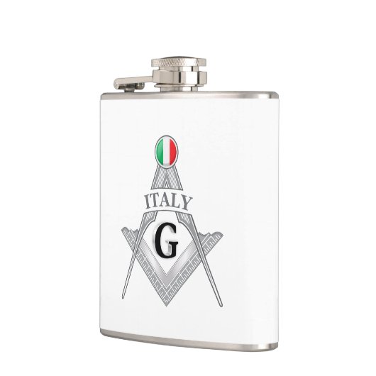 Italy freemasonry sign heupfles (Links)