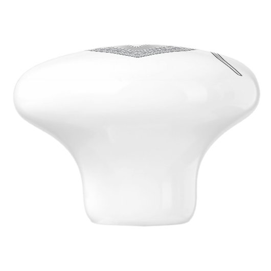 Italy freemasonry sign keramische knop (Zijkant)