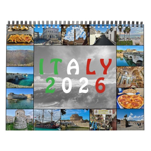 Italy from Above – 2026 Drone Photography Calendar Kalender (Hoes)