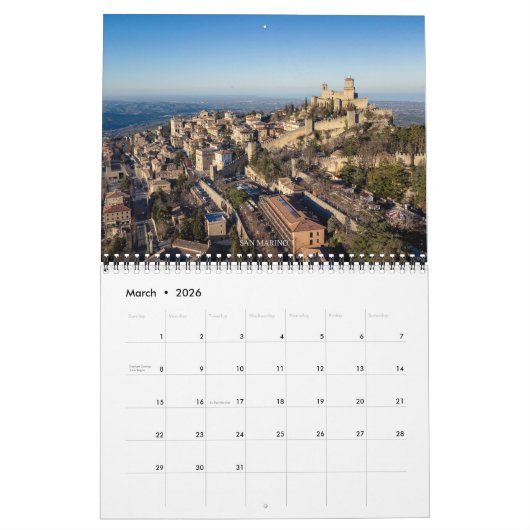 Italy from Above – 2026 Drone Photography Calendar Kalender (Mar 2026)