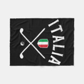 Italy Golf - Italian Flag Golf Tee Fleece Deken (Voorkant (Horizontaal))