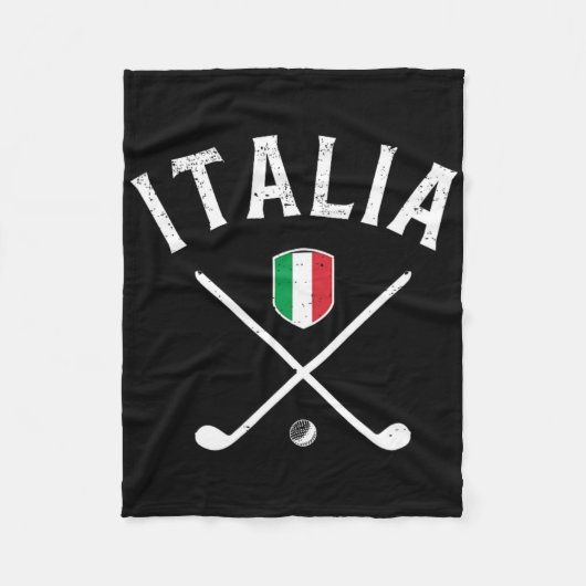 Italy Golf - Italian Flag Golf Tee Fleece Deken (Voorkant)