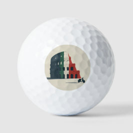Italy-Inspired Colosseum Custom Golf Balls 3-Pack Golfballen