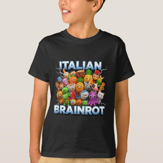 Italy Italian Brainrot Funny Meme Characters Trend T-shirt (Voorkant)