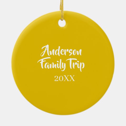 Italy Lemon Tree  Keramisch Ornament (Achterkant)