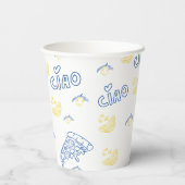 Italy Lover– Ciao Italian Vibes Papieren Bekers (Achterkant)