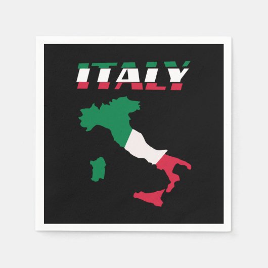 Italy Map Italian Italia Servet (Voorkant)