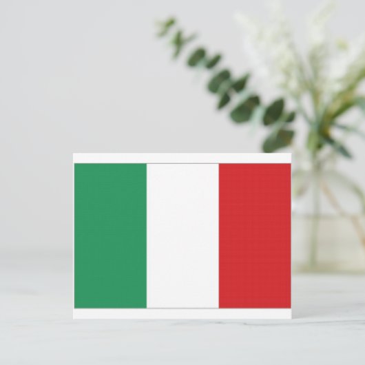 Italy National Flag Briefkaart (Staand voorkant)