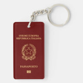 Italy passport sleutelhanger (achterkant)