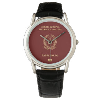Italy passport wristwatch horloge