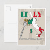 ITALY PASTA LA VISTA, BABY! BRIEFKAART (Voorkant / Achterkant)