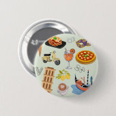 Italy Perfect Vacation Ronde Button 5,7 Cm (Voorkant /achterkant)