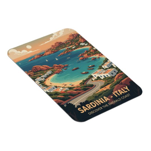 Italy Sardinia Postcard Magneet (Rechterzijde)